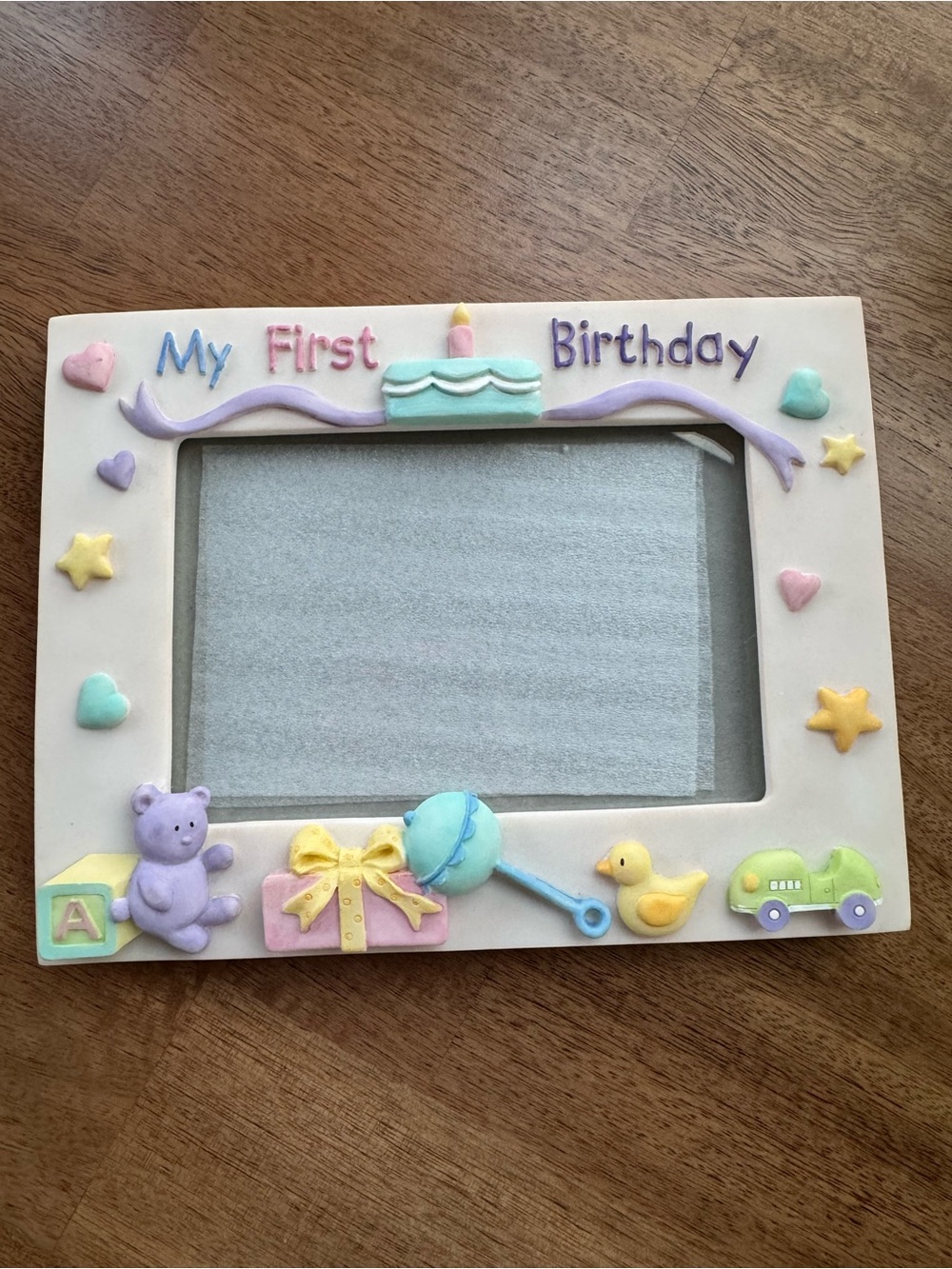 NEW Russ Baby Sweet Beginnings My First Birthday Frame and Photo Holder - Picture 3 of 8